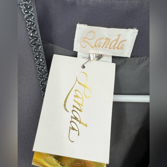 Lands grey bedazzled duster jacket blazer size 16 - Picture 8 of 9